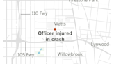LAPD officer injured in crash during high-speed chase in Watts