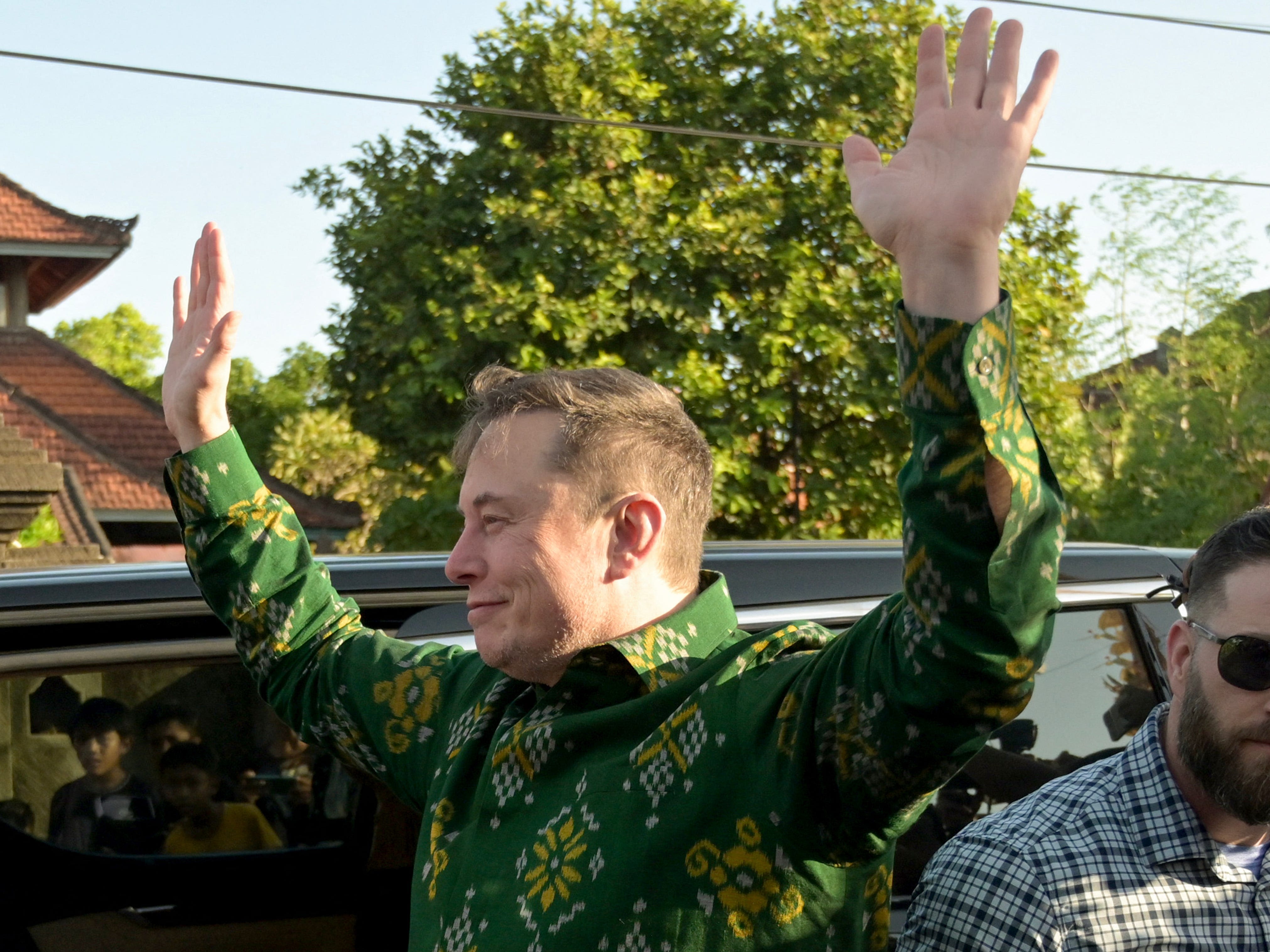 Elon Musk is serving up some Bali swag