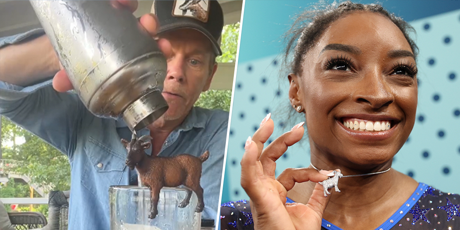 Kevin Bacon makes Simone Biles-inspired cocktail that has spot-on 'secret ingredient'