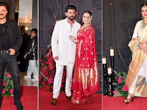 Sonakshi Sinha and Zaheer Iqbal wedding: From Anil Kapoor-Kajol to Rekha, celebs grace the newlyweds' reception | Hindi Movie News - Times of India