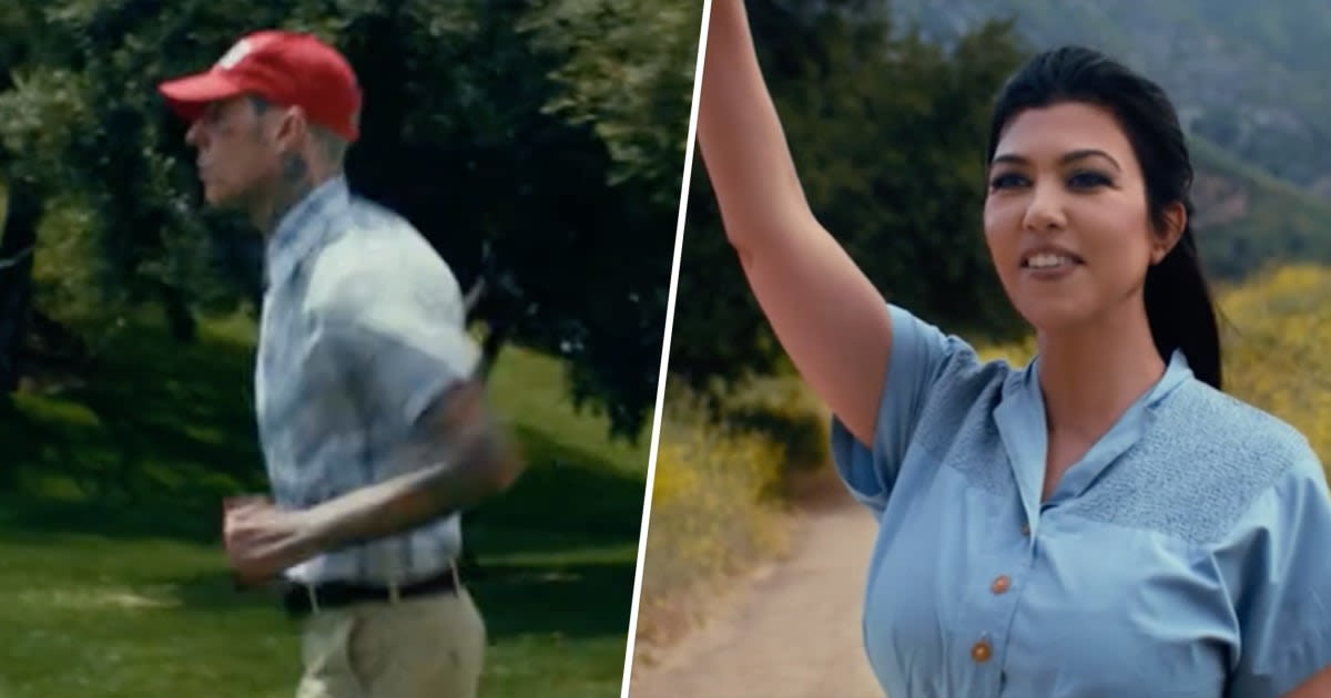 See Travis Barker as you never have as he and Kourtney Kardashian re-create ‘Forrest Gump’ scenes