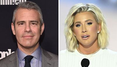 Andy Cohen calls out Savannah Chrisley for promoting "law and order" while parents Todd and Julie Chrisley "are both in jail"