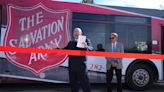 'An office on wheels': the Salvation Army debuts a mobile service center with food, other aid