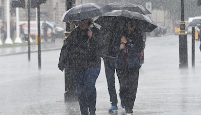 Torrential downpours are set to batter the South West, Wales from 8am