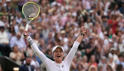 Wimbledon 2024, Semi-Final: Barbora Krejcikova Beats Elena Rybakina To Set Up Jasmine Paolini Final - In Pics
