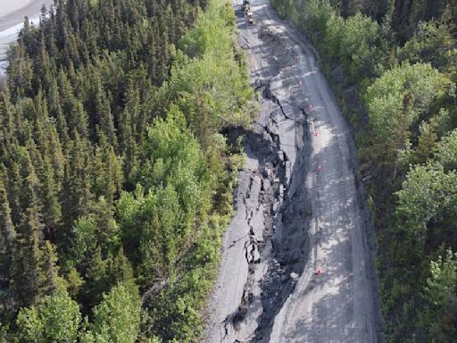 McCarthy Road closed near Chitina after partial collapse