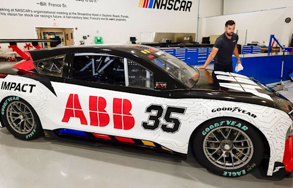 Green light: NASCAR unveils electric race car