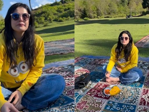 Zareen Khan relishes ’sarson da saag’ and ’makkai di roti’ in Kashmir throwback video