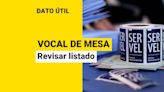 Vocales de Mesa: Revisa acá si saliste elegido