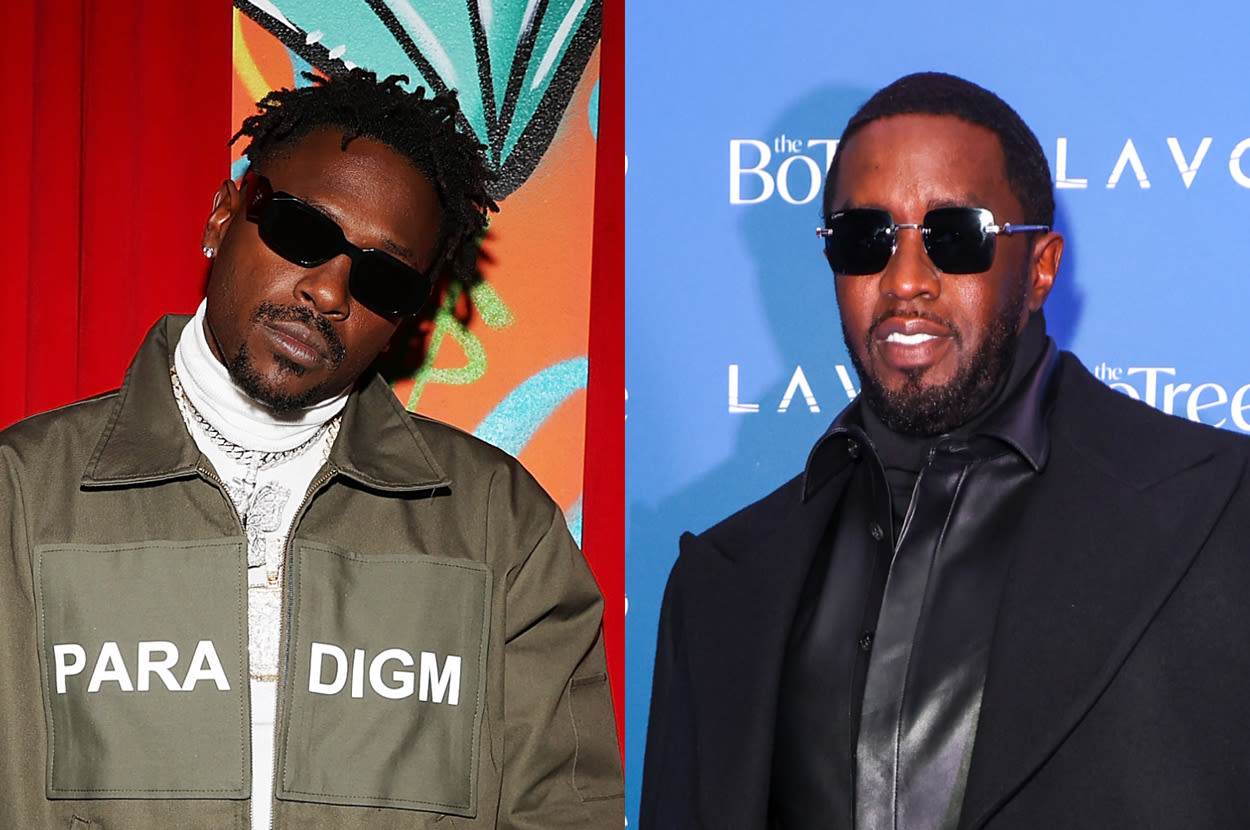 Antonio Brown Called Out for His Own History of Domestic Violence After Sharing Diddy Meme