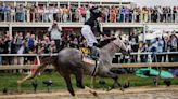 Seize the Grey — one of the longest shots on the board — wins the Preakness Stakes