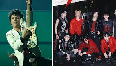 Green Day se reunió con el grupo de k-pop Stray Kids en previa a la gala de los American Music Awards