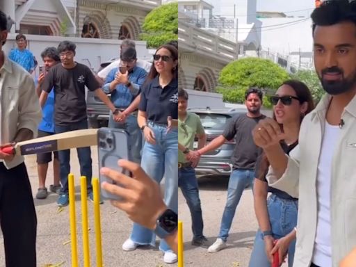 KL Rahul Attempts Left-Handed Batting After T20 World Cup Snub; Plays Gully Cricket With Fans In Viral Video