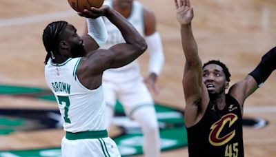 Brown, White lead Celtics' 3-point onslaught, powering Boston to 120-95 Game 1 win over Cavaliers