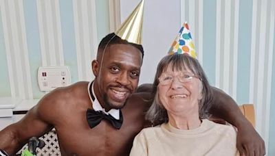 Pensioners get racy surprise at care home with SEMI-NAKED butler