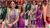 Radhika Merchant's purple lehenga with intricate Lord Krishna motifs steals the show at Dandiya night: Pics