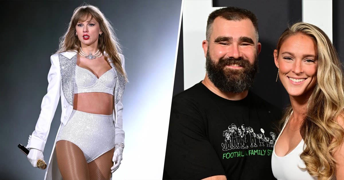 Jason Kelce explains why he was 'literally tearing up' while attending 'Eras Tour' with wife Kylie