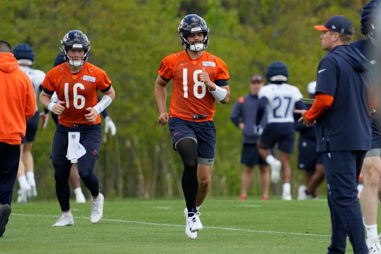 Bears coach Matt Eberflus says No. 1 pick Caleb Williams will open season as No. 1 QB