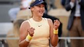 Mirra Andreeva defeats No. 2 Aryna Sabalenka to reach the French Open semifinals at age 17