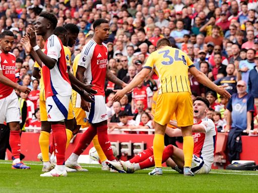 Joel Veltman responds to Declan Rice’s red card as Arsenal dealt ‘worst decision' in Premier League history