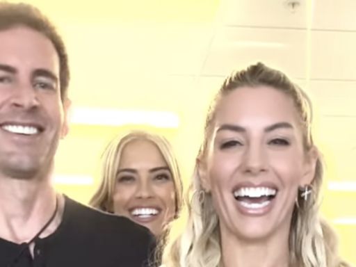 Christina Hall jokes about being the third wheel while filming with Tarek and Heather El Moussa