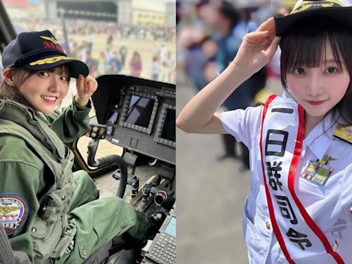 日本大學生藝人小杉怜子化身「最美司令官」 可愛軍裝造型紅遍東亞