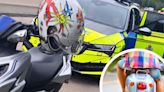 Moped passenger in flip-flops tried to run from armed police on A419