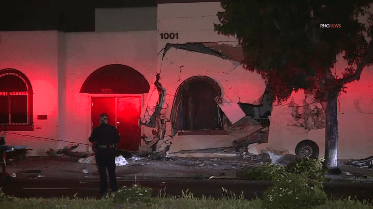 South LA church damaged after car crashes into building