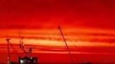 Japan: Breathtaking Fiery Sunrise In Hokkaido
