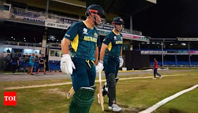 Head coach, selector take field as nine-man Australia beat Namibia in T20 World Cup warm-up encounter | Cricket News - Times of India