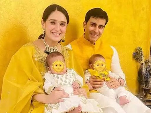 Pankhuri Awasthy and Gautam Rode celebrate as their twins complete 11-months; Gauahar Khan congratulates them - Times of India