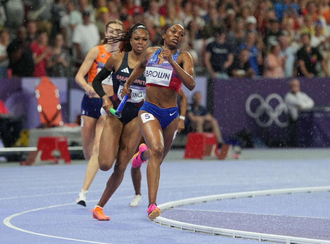 Charlotte-area runner helps US to silver in 4x400 mixed relay a day after world-record run