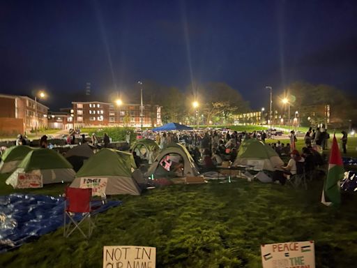 At Binghamton U — known to attract Jews but not activists— an encampment for Gaza arises