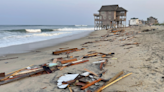 Outer Banks home falls into the ocean, highlighting a grim trend. See the photos.