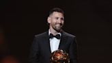 Lionel Messi gana su octavo Balón de Oro y lo recibe con la camiseta del Inter Miami