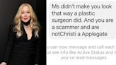 Christina Applegate hits back at comment that 'bad plastic surgeon' changed her appearance, not multiple sclerosis: 'What is wrong with people'
