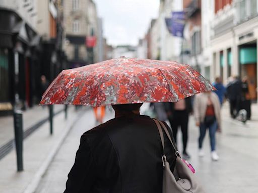 Status Yellow rain warning for four counties to come in effect this evening