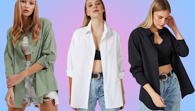 We're obsessed with this chic, oversized button-down that's down to $26