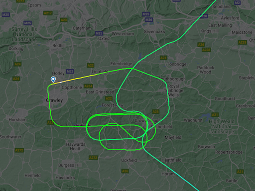 Travel chaos at Gatwick as British Airways plane blocks runway for 50 minutes