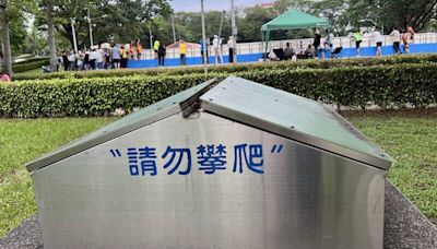 台中女童踩破公園採光罩墜B1 交通局：有標示警語「請勿攀爬」