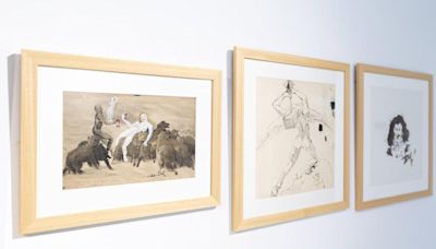 Dibujos singulares de Dalí, a la venta en una muestra de cuatro artistas del Empordà