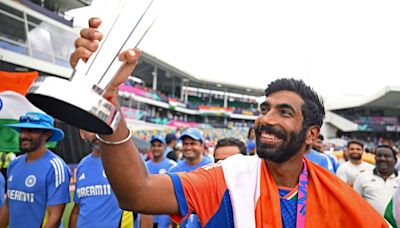 Watch Jasprit Bumrah share sweet moment with wife, son after World Cup 2024 win