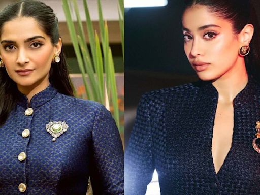 Janhvi Kapoor vs Sonam Kapoor fashion face-off: Who wore the Kunal Rawal brocade jacket set better?