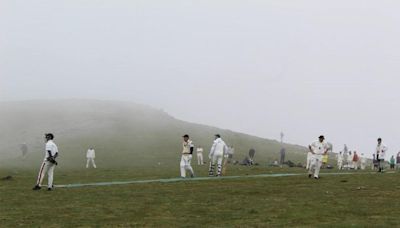 Cricket club trek 3,116ft to play England's highest cricket match all for good cause