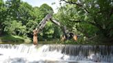 Demolition starts on third Bushkill Creek dam in Easton