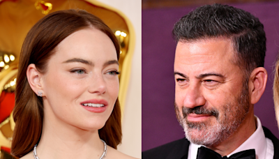 Emma Stone nega ter chamado Jimmy Kimmel de 'babaca' durante o Oscar