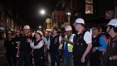 花蓮縣長連夜實勘地震災情 富凱大飯店傾斜預估2週拆除 | 蕃新聞