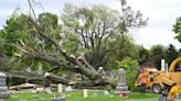 With more than 45 trees damaged, the Sherwood Cemetery cleared for Memorial Day services