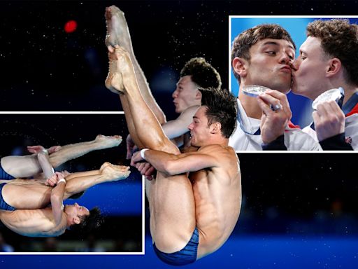 Tom Daley and Noah Williams win silver medal as Team GB superstar adds to record