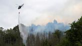 Czech and German firefighters battle blaze in national park